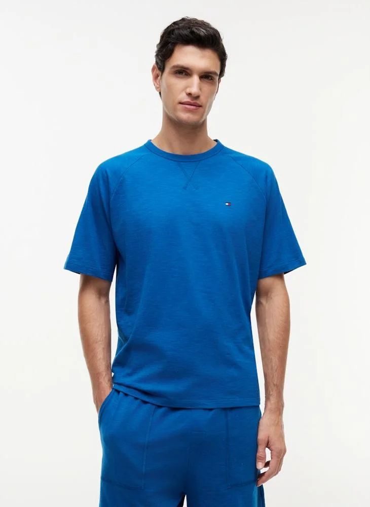 TOMMY HILFIGER Textured Raglan Sleeve Lounge T-Shirt
